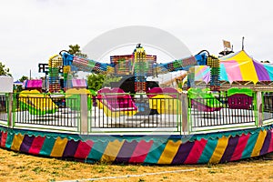 Spinning Ride At County Fair