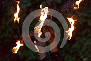The spinning rod of fire photo
