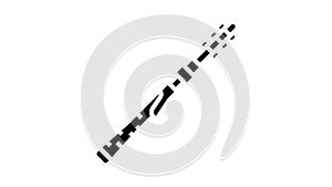 spinning rods glyph icon animation