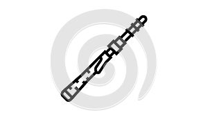 spinning rods line icon animation