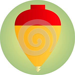 Spinning top toy illustration