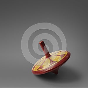 Spinning top vintage toy