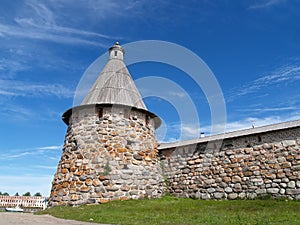 Spinning tower of Spaso-Preobrazhenskoye of the Solovki monastery