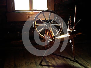 Spinning wheel photo