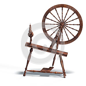 Spinning wheel photo