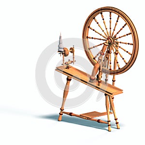 Spinning wheel photo