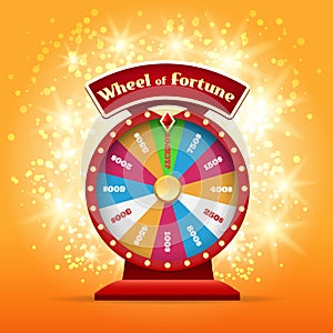 Spinning wheel of luck