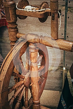 This spinning wheel's a collector's item.