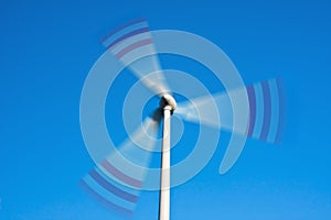 Spinning wind turbine