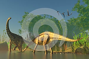 Spinophorosaurus in Swamp