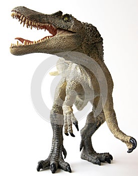 A Spinosaurus Dinosaur with Gaping Jaws