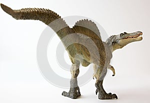 A Spinosaurus Dinosaur with Gaping Jaws