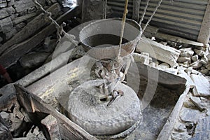 A spinwheel functioning at the factory of Sindhupalchowk