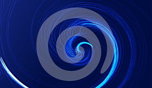 Spiral abstract graphic texture background constructed of glowing lines.