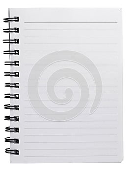 Spiral agenda blank paper