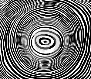 Spiral, background. Hypnotic, dynamic vortex Object on white background. Square background