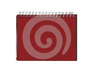 Spiral binder. Note pad isolated on white