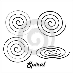 Spiral black pattern backgroundswirl