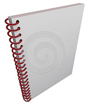 Spiral Bound Book Cover Notebook Journal Blank Copy Space