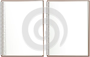 Spiral bound paper notepad photo