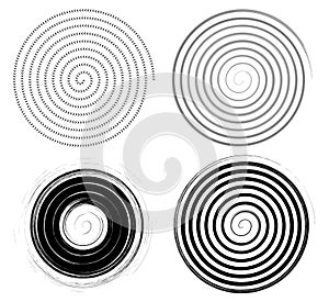 Spiral circle collection set. Abstract circle. graphic design vector illustration.