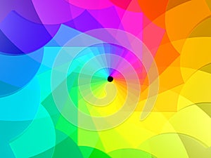 Spiral of colors