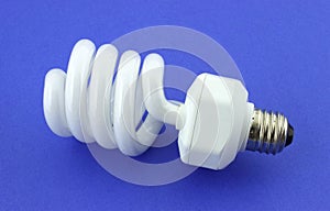 Spiral compact fluorescent light bulb