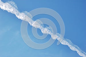 Spiral contrail