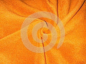 Spiral curl of brown velvet