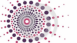Spiral dots pattern design element for abstract and modern backgrounds vector design Generative AI
