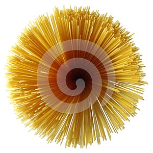 Spiral of Dried Spaghetti