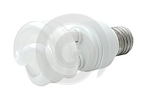 Spiral energy saving lamp.