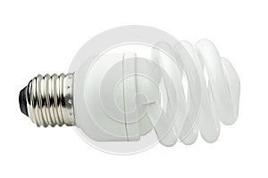 Spiral energy saving lamp.