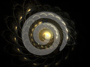 Spiral fractal galaxy