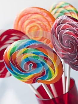 Spiral Fruit Lollipops