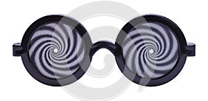 Spiral Funny Glasses Cut Out