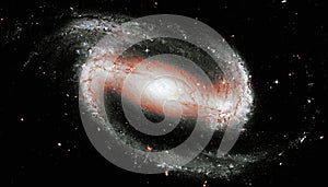 Spiral galaxy in the constellation Eridanus NGC 1300 .Elements of this image are furnished by NASA