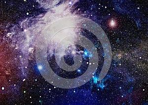 Spiral galaxy in deep space. Elements of this image furnished by NASA.