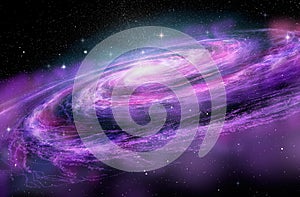 Spiral Galaxy in deep spcae,