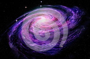 Spiral Galaxy in deep spcae photo