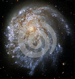 Spiral Galaxy NGC 2276 in constellation Cepheus