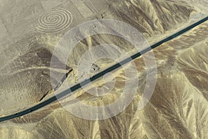 Spiral Geoglyph, Nazca Lines, Peru