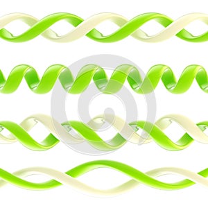 Spiral glossy plastic design ornament