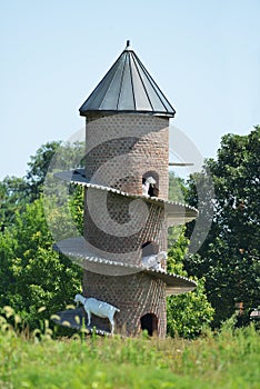 Spiral Goat Tower near Shelbyville, Illinois photo