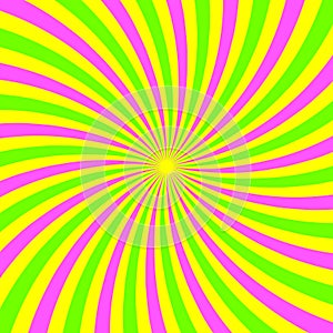 Spiral hypnotic colorful background