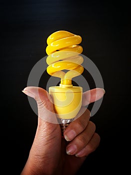 Spiral lamp hand