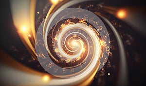 a spiral of light is shown in this artistic image of a spiral