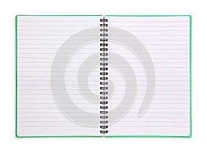 Spiral lined exercisebook