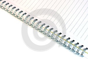 Spiral lined notebook