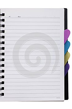 spiral lined notebook